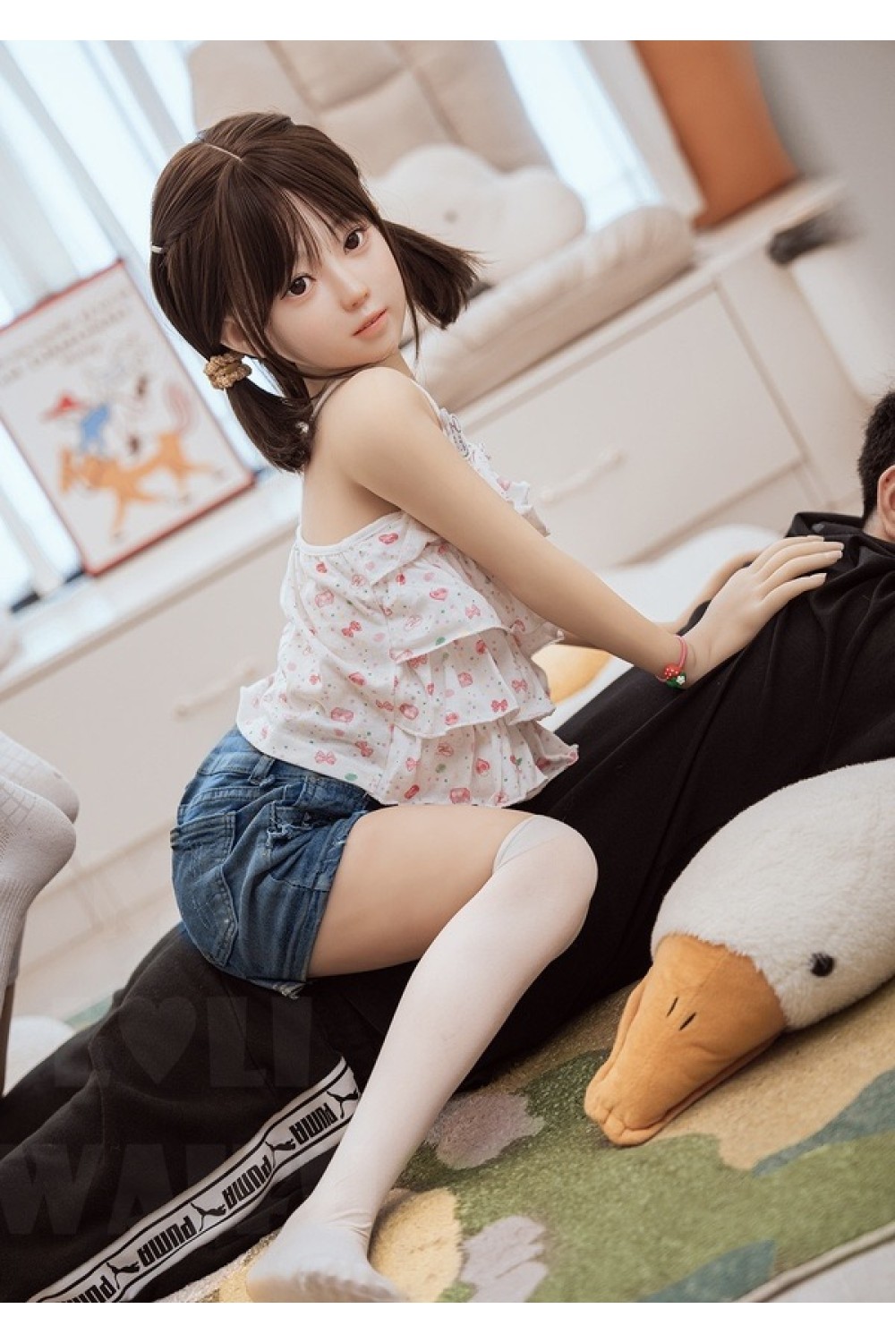 【新品】My Loli Waifu 略称MLW ロリ派 ラブドール 126cm AAカップ シリコンヘッド Ayaヘッド 小柄な美少女 掲載画像はシリコンヘッド+TPE材質ボディー ヘッド材質選択可能 メイク選択可能 MLW 0057