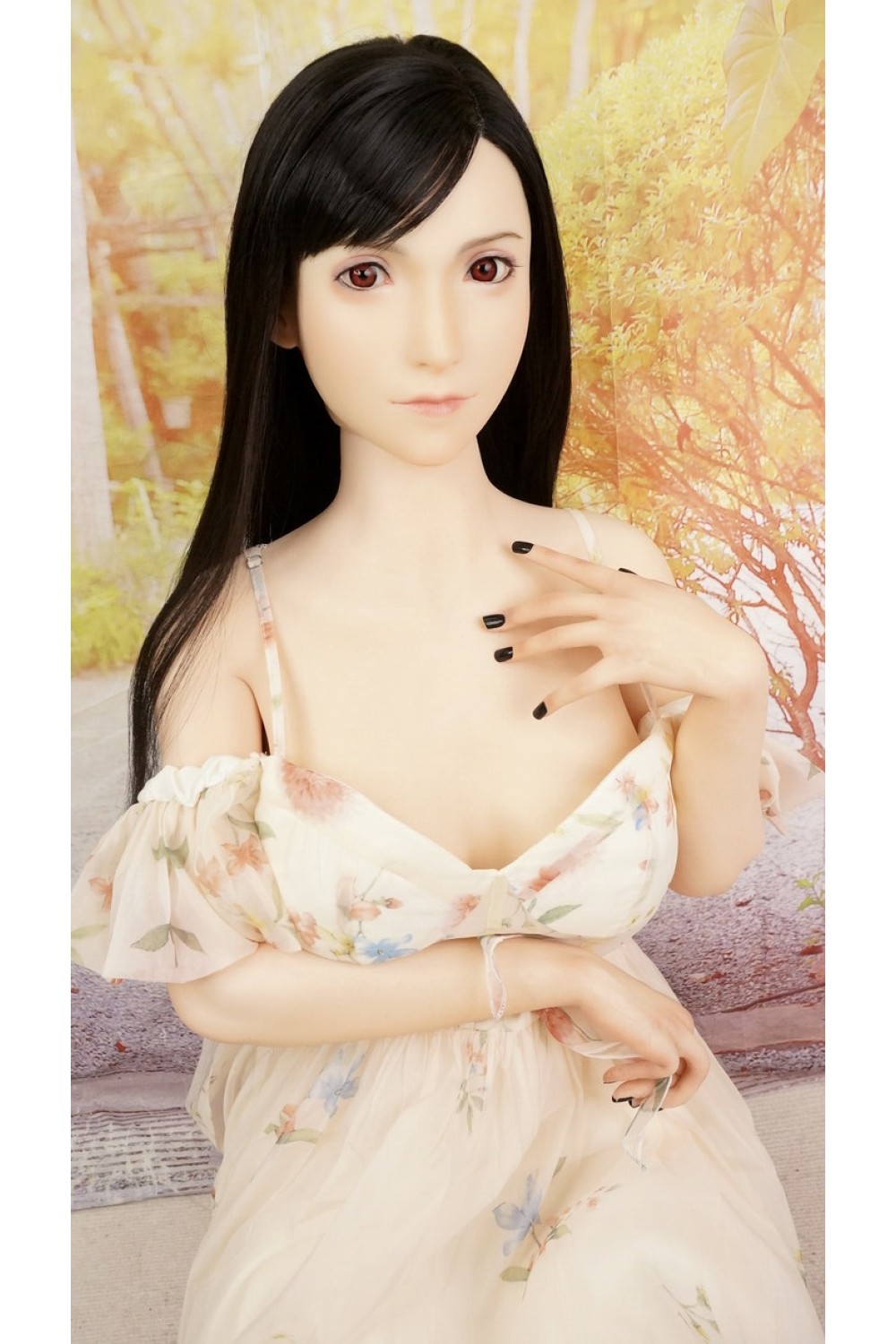 【中古】【初心者応援パック 新古超美品】Game Lady #No.03_1ティファ 硬質シリコンヘッド 髪の毛の植毛OP 167cm Dカップ ボディリアルメイク 【フルシリコン製】 【オプション多数】