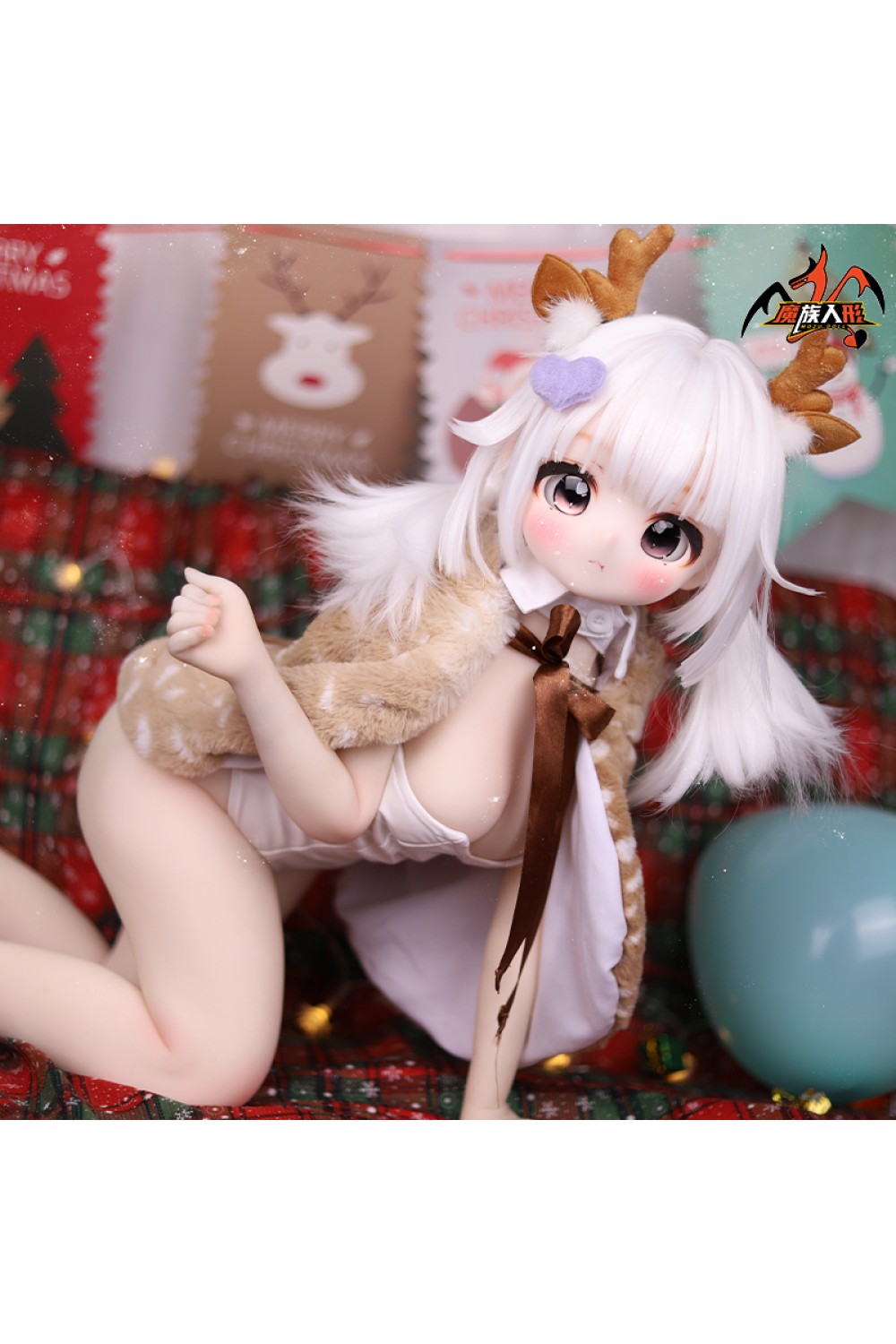 【新品】MOZU DOLL 85cm バスト大 鹿ちゃん ソフトビニール製頭部 TPE製ボディ 肌色＆眼球色＆メイク＆ウィッグ＆衣装は宣材写真と同じ 6kg MOZU 0015