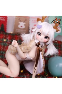 【新品】MOZU DOLL 85cm バスト大 鹿ちゃん ソフトビニール製頭部 TPE製ボディ 肌色＆眼球色＆メイク＆ウィッグ＆衣装は宣材写真と同じ 6kg MOZU 0015