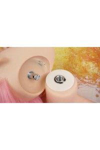 【O初心者応援パック 国内検品済 新品未使用即納品】 YSRDOLL #K-Y32シリコンヘッド お口の開閉機能付き 髪の毛の植毛 148cm Eカップ リアルメイク付き 【フルシリコン製】
