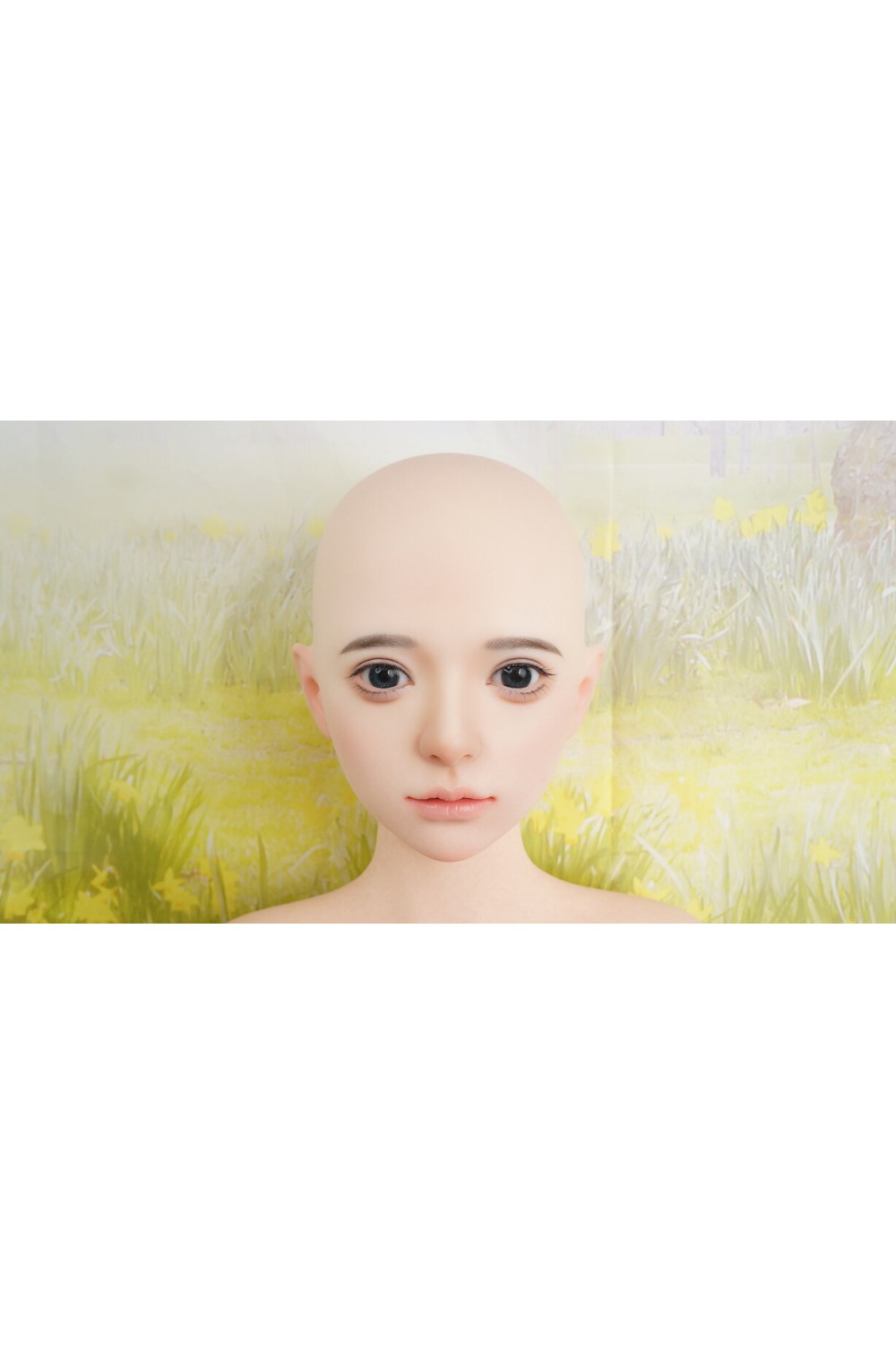 【中古】【O初心者応援パック 新古超美品ホール未使用品】蛍火日記 #琉璃硬めシリコンヘッド（口開閉機能あり、オーラル可能、眉毛と睫毛植毛付き） 159cm Eカップ【フルシリコン製】【オプション多数】