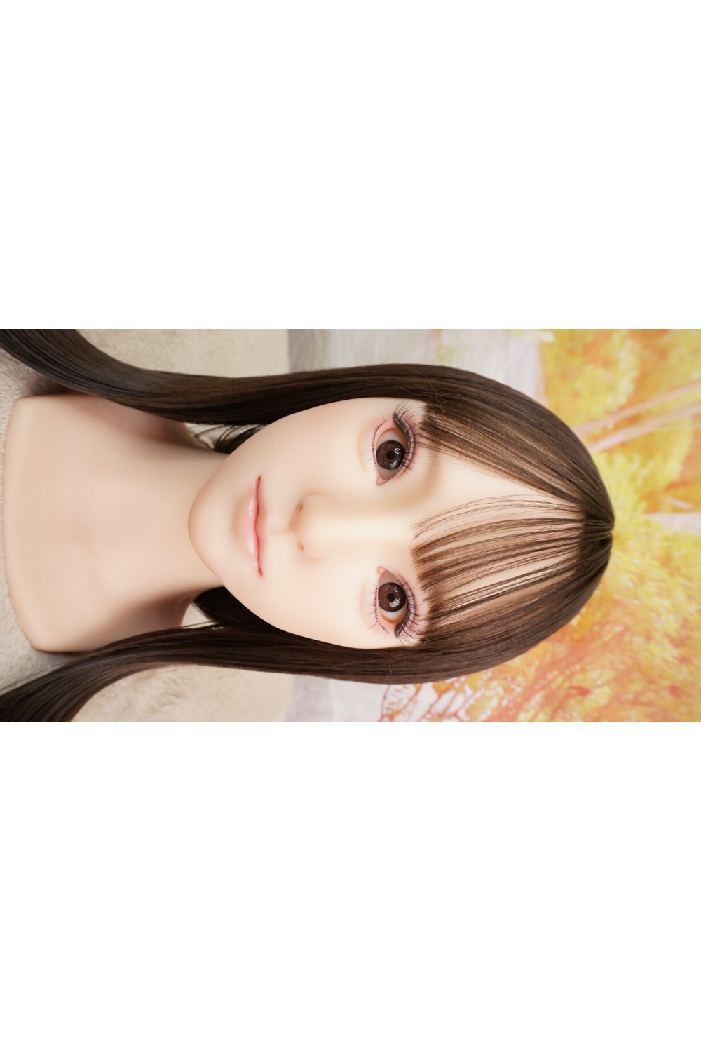 【中古】【O新古超美品 ホール未使用】蛍火日記 #莲（lian）軟性シリコンヘッド（口開閉機能あり、オーラル可能、描く眉毛と付け睫毛）単品(160〜165cm推奨)