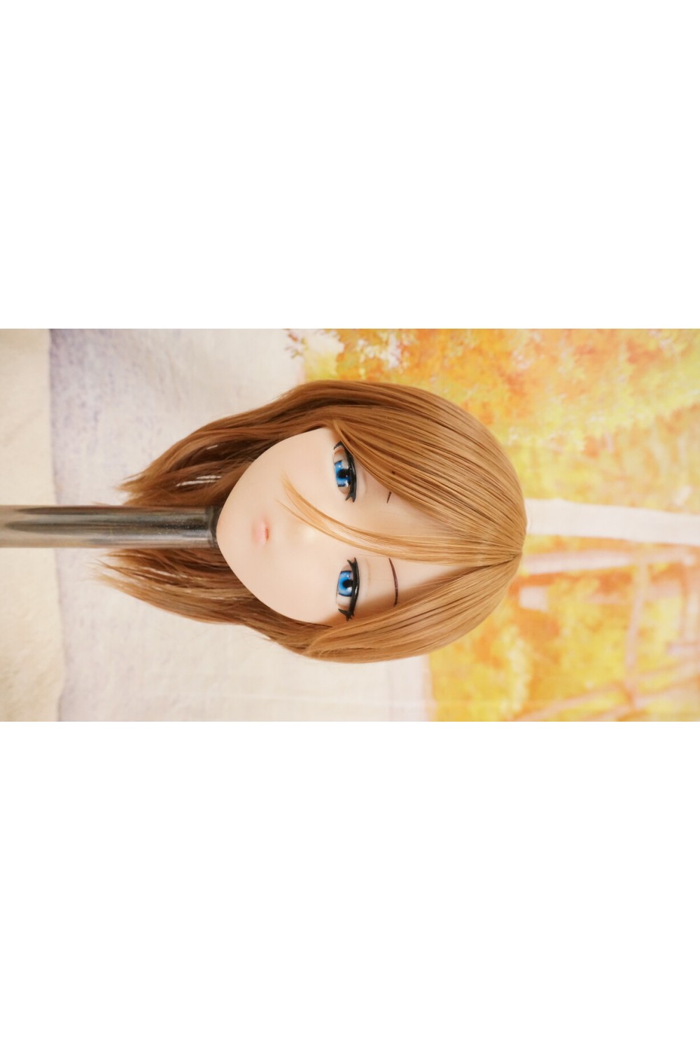 【O国内検品済 新品未使用即納品】 DollHouse168 色気美人 #RicoBシリコンヘッド単品(90〜95cm推奨)(茶髪)