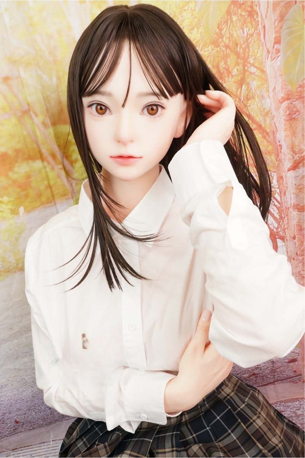 【中古】【初心者応援パック 新古超美品】蛍火日記 #菜々子硬めシリコンヘッド（口開閉機能あり、オーラル可能、眉毛と睫毛植毛付き） 159cm Eカップ フルシリコン製 【スーパーソフト版】【オプション多数】