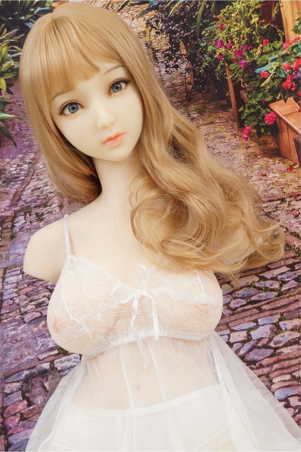 【美品】WM Dolls #443ヘッド＋Qita Doll 78cmトルソー 中空胸 肌色 ナチュラル