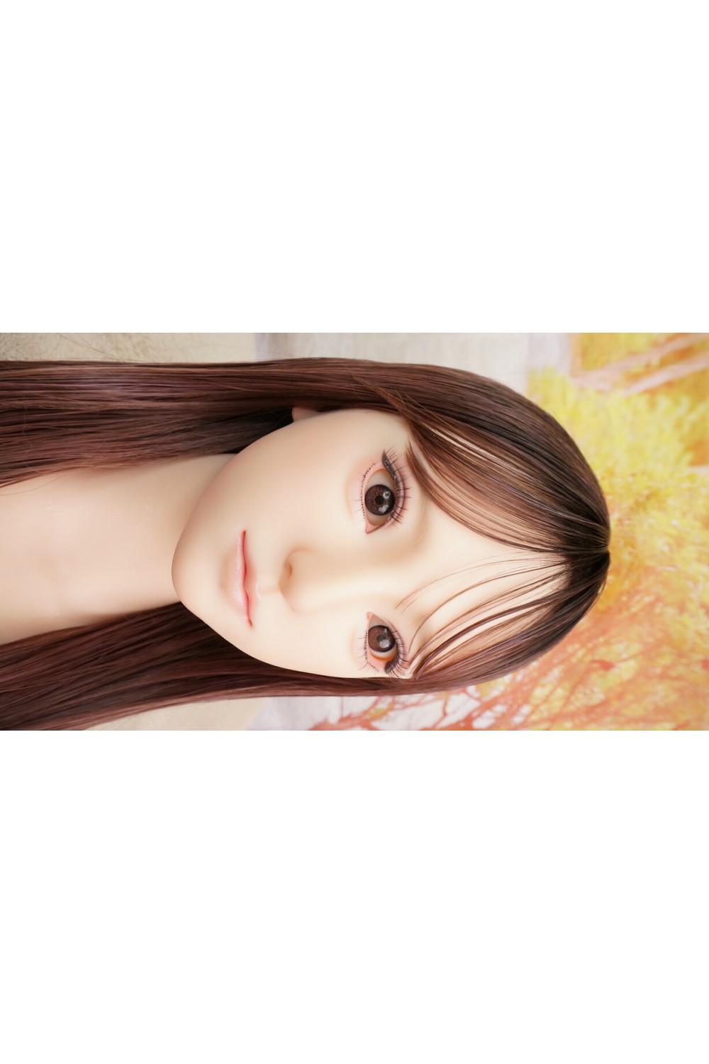 【中古】【O新古超美品 ホール未使用】蛍火日記 #莲（lian）軟性シリコンヘッド（口開閉機能あり、オーラル可能、描く眉毛と付け睫毛）単品(160〜165cm推奨)