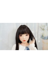 【中古】FUDOLL #8硬質シリコンヘッド136cm Acup 眉毛と睫毛の植毛 視点移動 EVO新骨格 肌色 ナチュラル