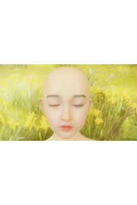【初心者応援パック 中古】OLDOLLオリジナルドール ＃NO.2 ヘッド 瞑り目タイプ 136cm Aカップ貧乳 衣装付属 ヘッド超リアルメイク ボディ超リアルメイクOP 自立加工OP 眉毛と睫毛の植毛加工 肌色 ナチュラル