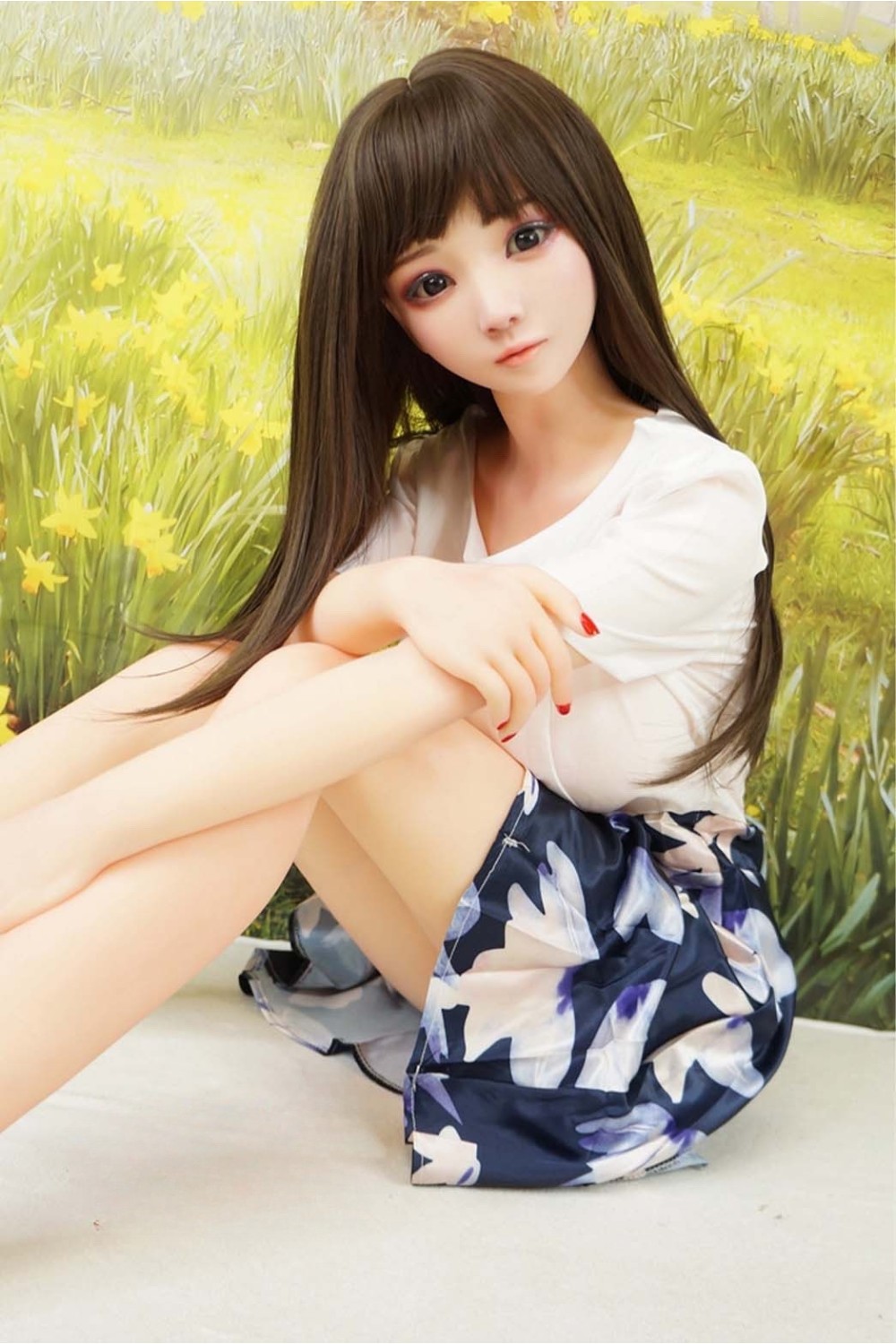 【初心者応援パック 美品】SHEDOLL # 瑶瑶（Yaoyao）硬めシリコンヘッド 148cm Dカップ 衣装付属 職人メイクOP ボディ超リアルメイクOP ゼリー胸 自立加工OP 眉毛と睫毛の植毛 視点移動 EVO新骨格 肌色 ナチュラル