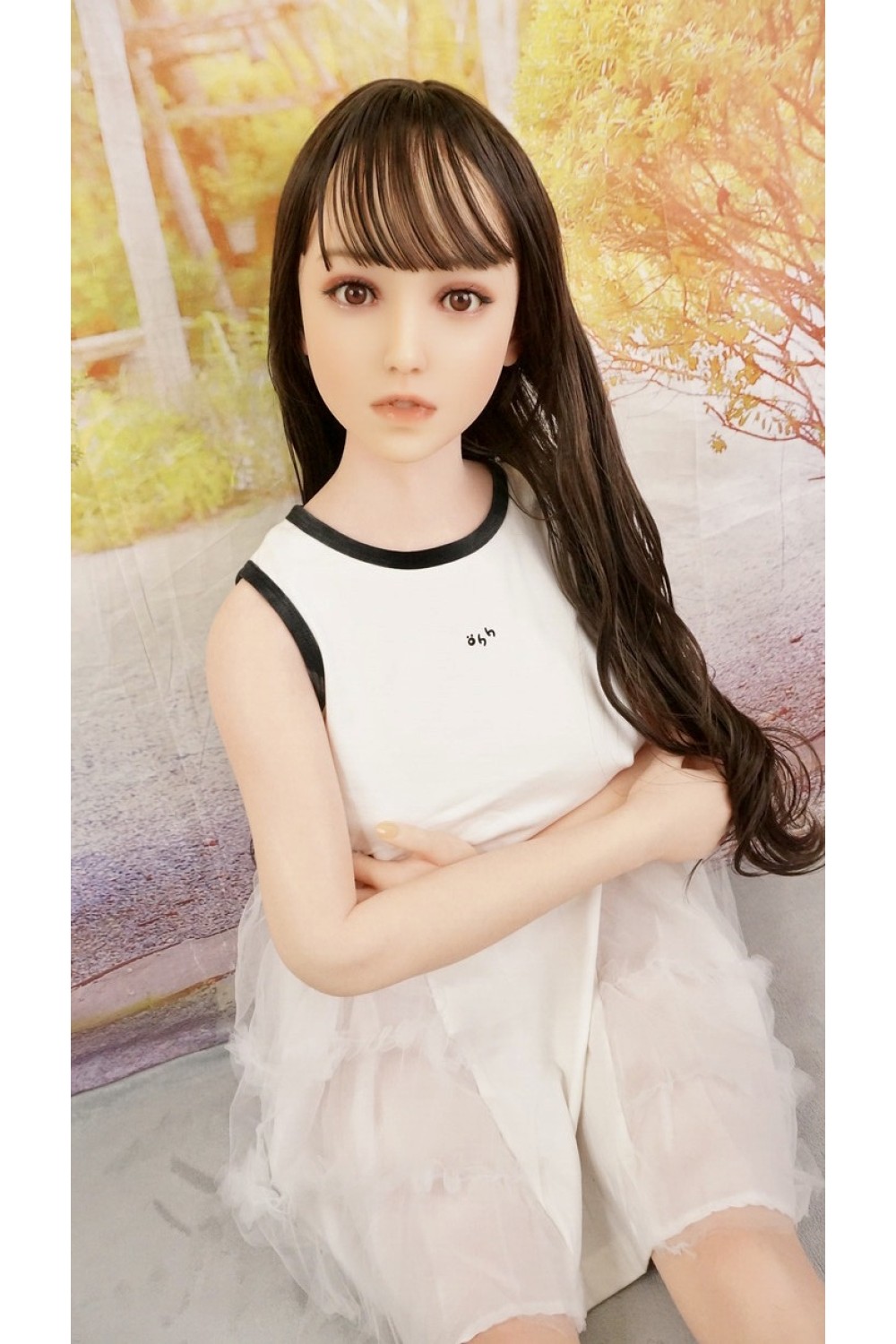 【中古】【初心者応援パック 中古美品】RZR Doll #Ailinnaちゃん軟性シリコンヘッド No.9 148cm Cカップ リアルメイク付き お尻の柔らか仕上げあり ボルト露出無し自立【フルシリコン製】