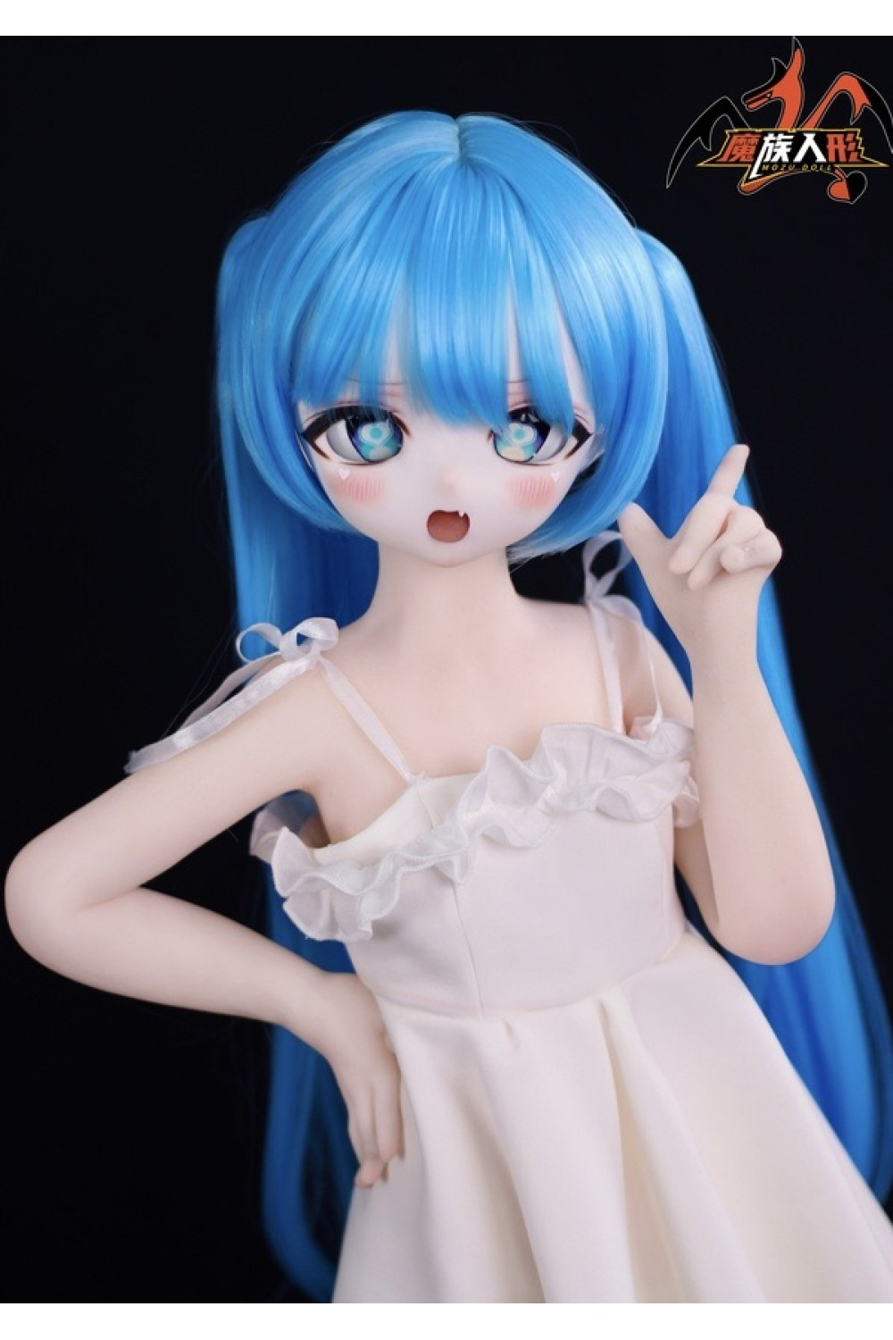 【新品】MOZU DOLL 85cm Aカップ ニンフちゃん ソフトビニール製頭部 TPE製ボディ 肌色＆眼球色＆メイク＆ウィッグ＆衣装は宣材写真と同じ 6kg MOZU 0012
