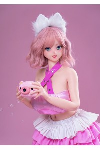【新品】Sino Doll 実践向け 戦闘機 143cm Gカップ 巨乳 S55 凛兰(Linglan)ヘッド 掲載画像はリアルメイク付き 顔は蝋人形メイク付き フルシリコン製ラブドール アニメ顔 SINO 0019