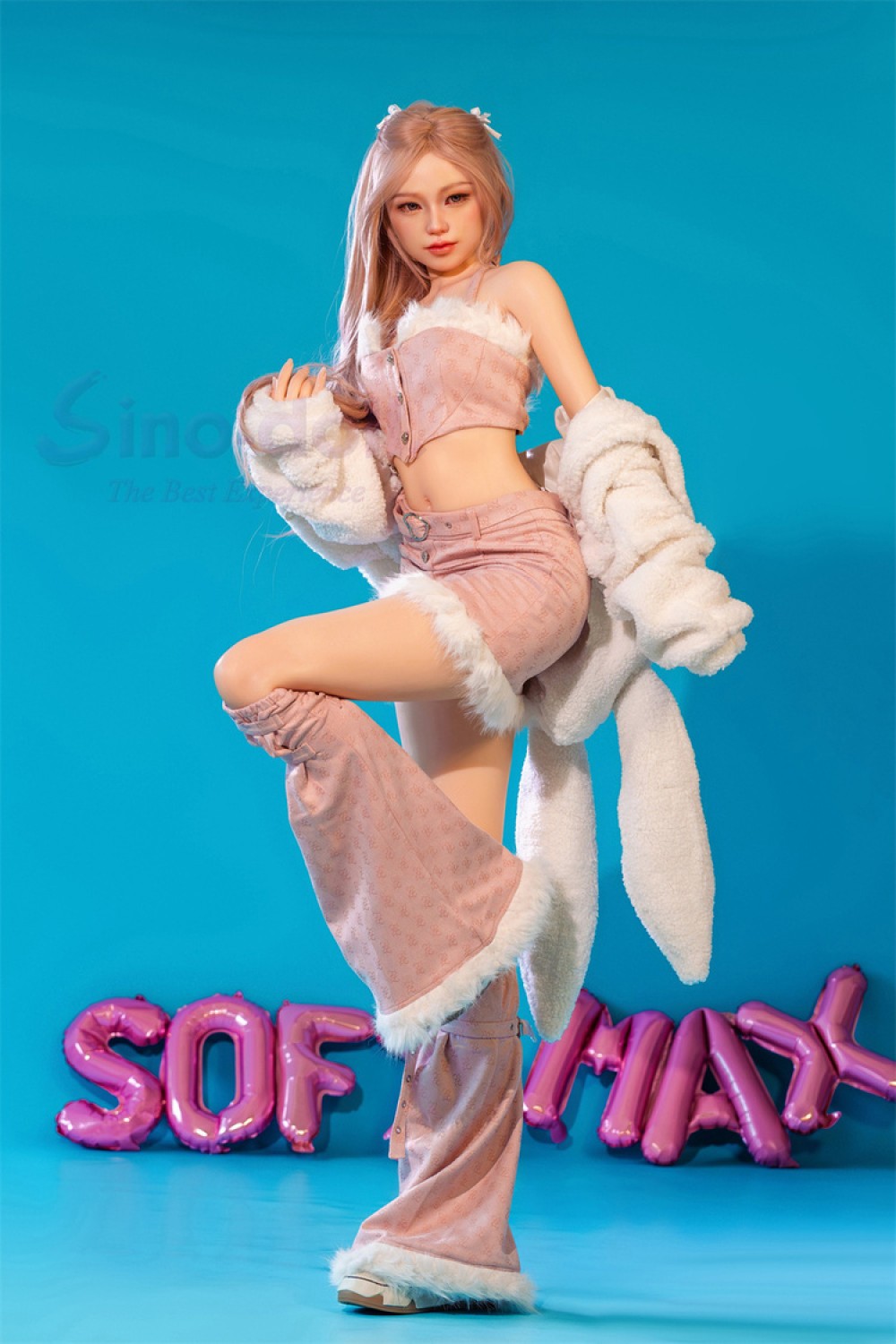 【新品】フルシリコン製ラブドール Sino Doll 実践向け 161cm Bカップ S42 Linxia ヘッド 軽量化 掲載画像はリアルメイク付き 顔は蝋人形メイク付き SINO 0007
