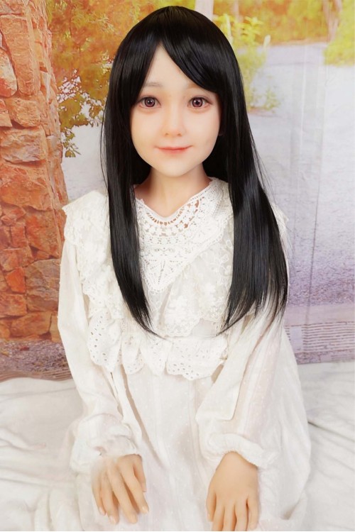 My Loli Waifu #玲奈Rena 126cm AAカップ 軟性シリコンヘッドOP 眉毛・睫毛植毛 超リアルメイクOP 自立加工OP 視線移動 EVO新骨格 肌色 ナチュラル
