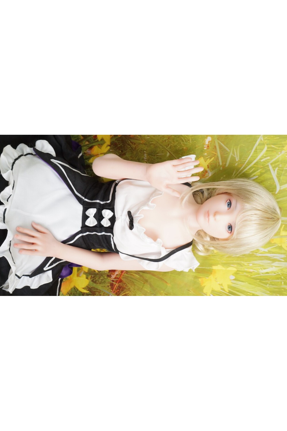 【中古】【初心者応援パック 中古超美品】WAXDOLL #GF05硬めシリコンヘッド 85cm バスト平【フルシリコン製】
