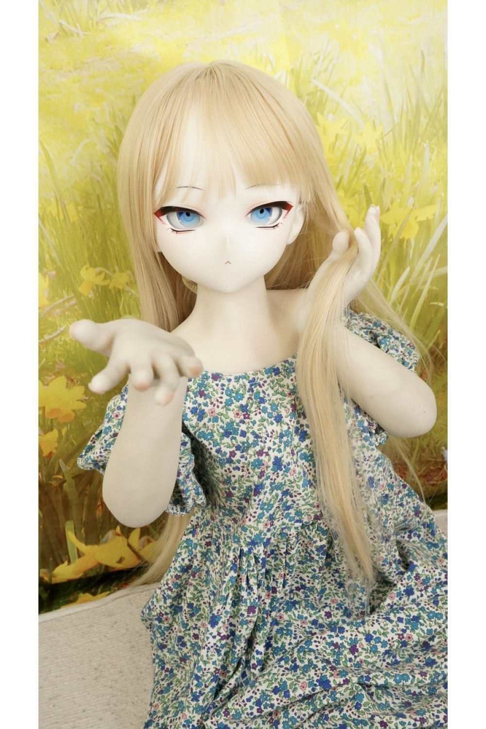 【中古】【中古美品】MOZU DOLL#薄荷ちゃんソフトビニール製ヘッド115cm バスト大