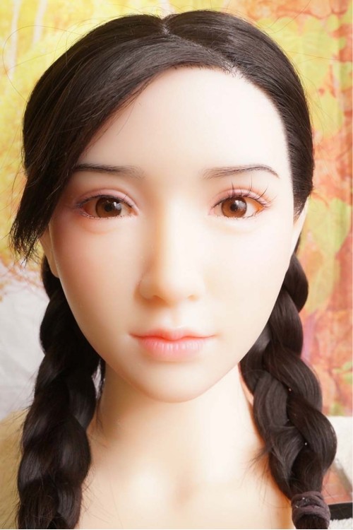 【新古超美品】BB Doll #C37ヘッド 髪の毛の植毛OP 眉毛の植毛 視点移動 肌色 ナチュラル シリコンヘッド単品