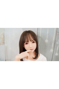 【初心者応援パック 美品】Real Girl (A工場製) #R36 硬質シリコンヘッド 148cm Cカップ 衣装付属 ゼリー胸 職人メイクOP 超リアルメイクOP 眉毛と睫毛の植毛 視点移動 EVO新骨格 肌色 ナチュラル