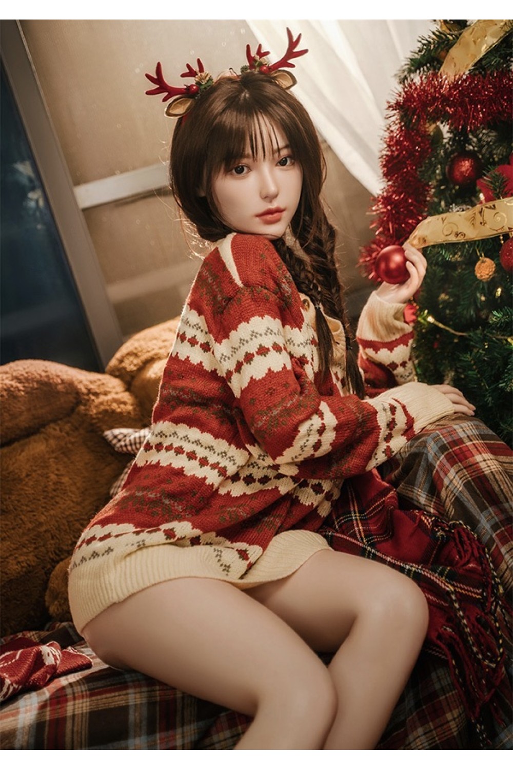 【O初心者応援パック 国内検品済 新品未使用即納品】YearnDoll # Y1硬めシリコンヘッド 163cm Eカップ フルシリコンラブドール 【進化版-リアル皮膚メイク付き】