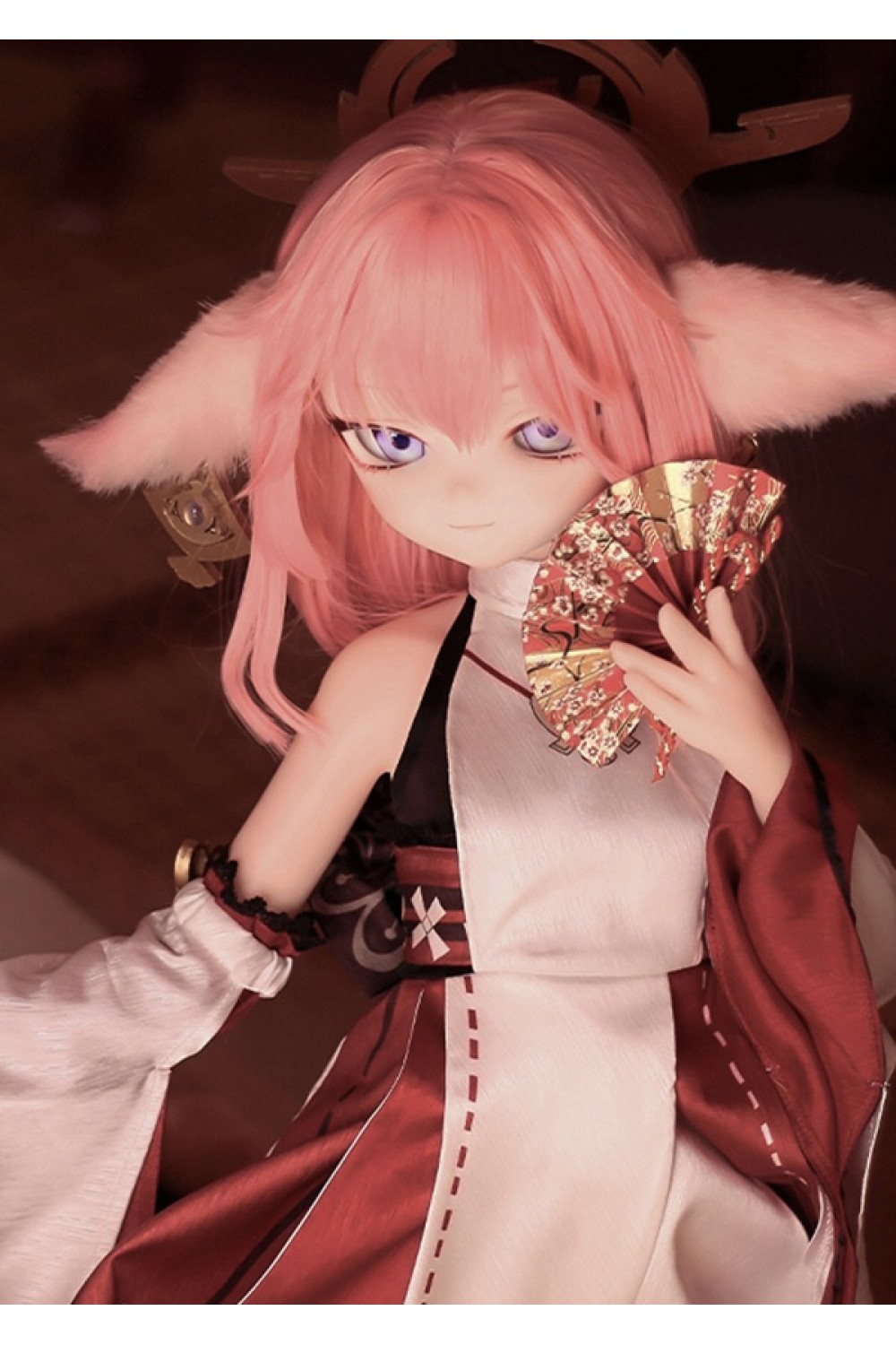 【新品】MOZU DOLL 85cm Aカップ 神子 ソフトビニール製頭部 TPE製ボディ 肌色＆眼球色＆メイク＆ウィッグ＆衣装は宣材写真と同じ 6kg MOZU 0008