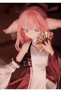 【新品】MOZU DOLL 85cm Aカップ 神子 ソフトビニール製頭部 TPE製ボディ 肌色＆眼球色＆メイク＆ウィッグ＆衣装は宣材写真と同じ 6kg MOZU 0008