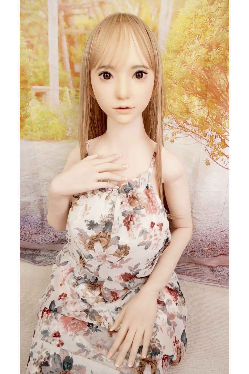 【中古】【初心者応援パック 中古超美品】蛍火日記 #莲(lian)硬めシリコンヘッド（口開閉機能あり、オーラル可能、眉毛と睫毛植毛付き）OP 158cm Eカップ リアルメイク付き【S-TPE製】【オプション多数】