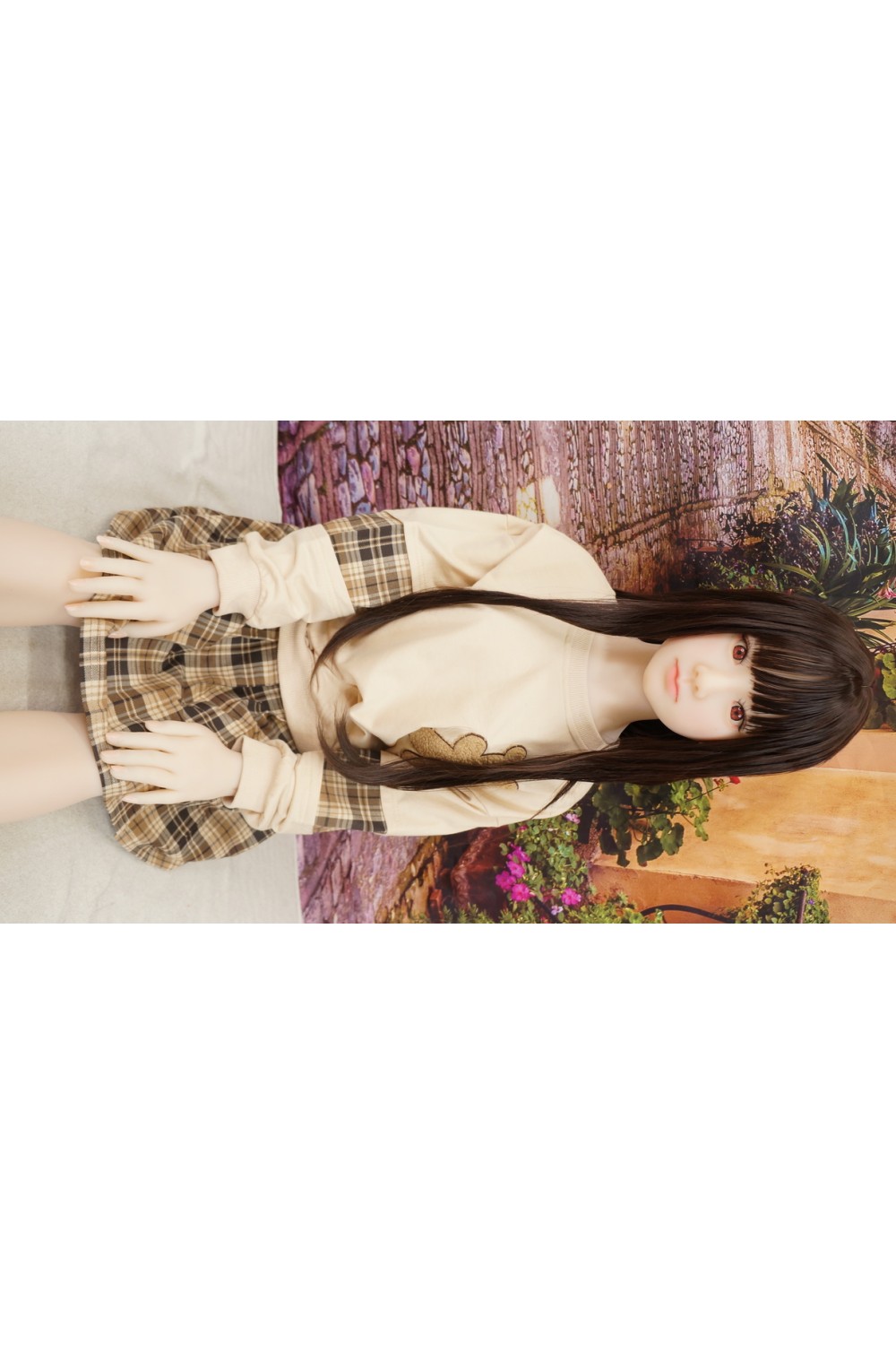 【中古】Momodoll #002 蕾ヘッド 138cm Aカップ 固定式舌OP 自立加工OP EVO骨格 肌色 自然