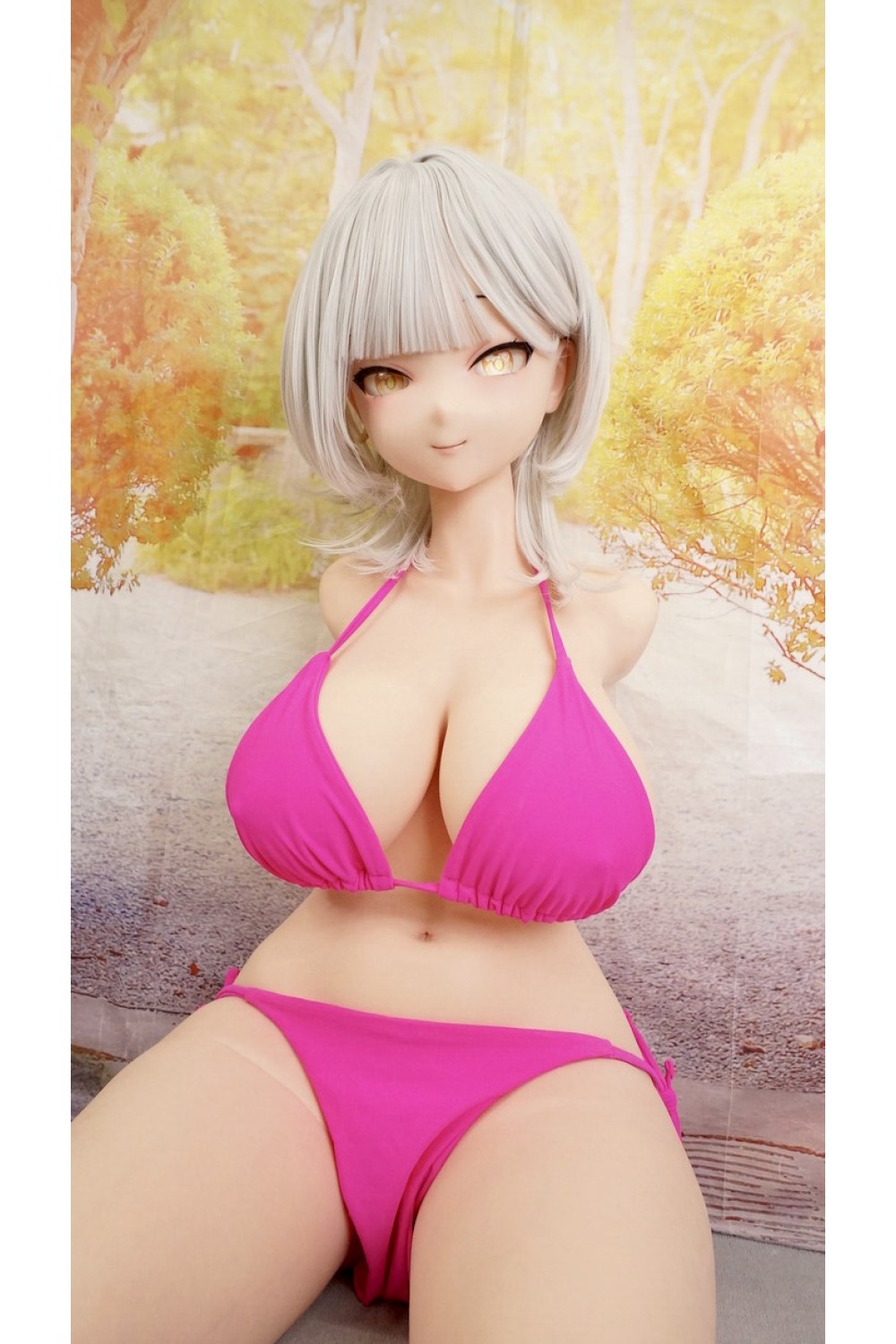 【中古】【初心者応援パック 新古超美品】BCDOLL #卢米娜(Lumina)シリコンヘッド 101cm Iカップ シリコントルソー ボディリアルメイク塗装 EVO新骨格【フルシリコン製】 【有料衣装(水着)OP付属】