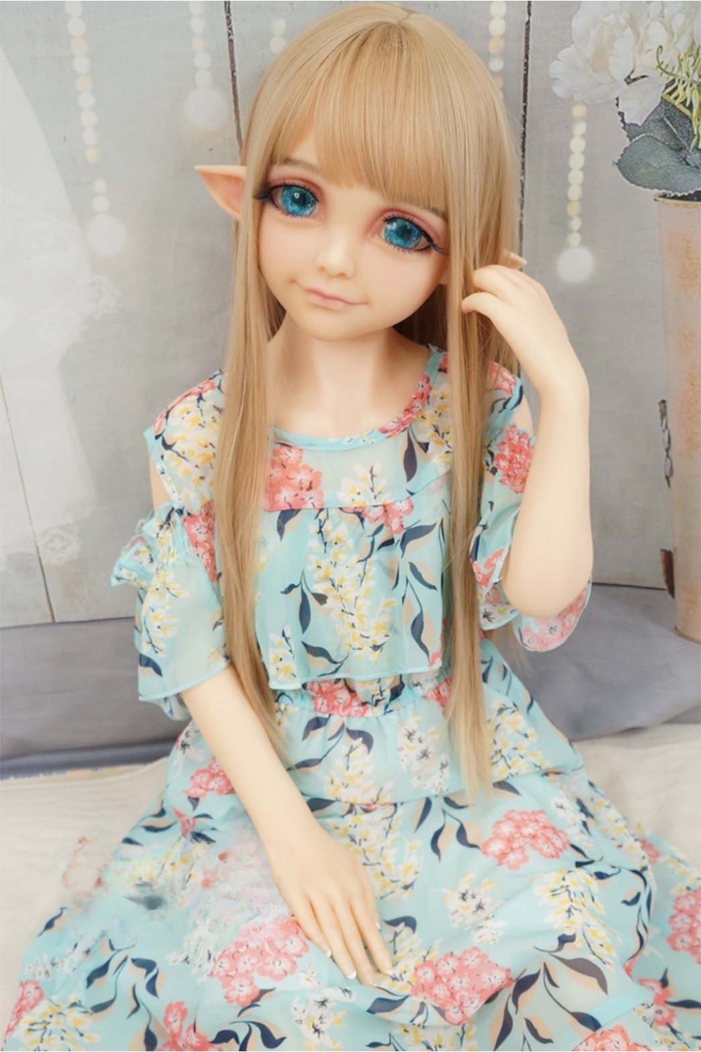 【初心者応援パック 超美品】EXDOLL(アルテトキオ) #Rize（リゼ）ヘッド 132㎝ 衣装付属 ヘッドA級メイクOP 指ワイヤー加工OP ネイル（付け爪)OP 肌色 クリーム