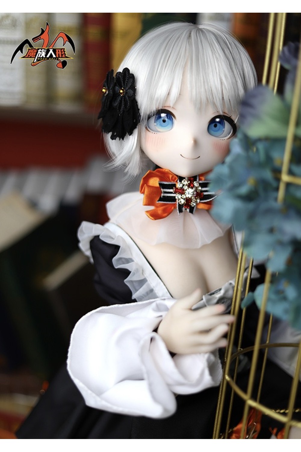 【新品】MOZU DOLL 85cm Aカップ 鲸鱼娘 西丝特 (中国のくじら娘系Vチューバー) コスプレ ソフトビニール製頭部 TPE製ボディ 肌色＆眼球色＆メイク＆ウィッグ＆衣装は宣材写真と同じ 6kg MOZU 0020