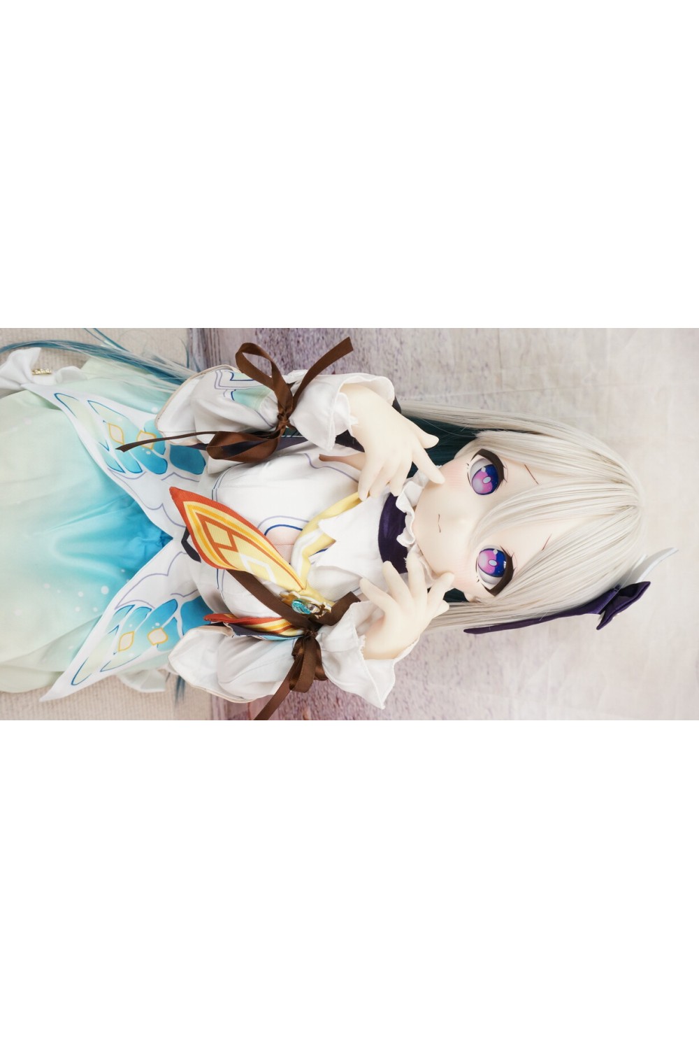 【中古】【O初心者応援パック 新古超美品ホール未使用品】MOZU Doll #萤儿（Firefly）ちゃん ソフトビニール製ヘッド85cm バスト大 【専用ドールスタンド&収納箱付属】