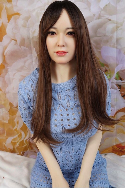 WM Dolls #1シリコンヘッド 164cm Dカップ 中空胸 植毛仕様 視線移動 自立加工 肌色 ナチュラル