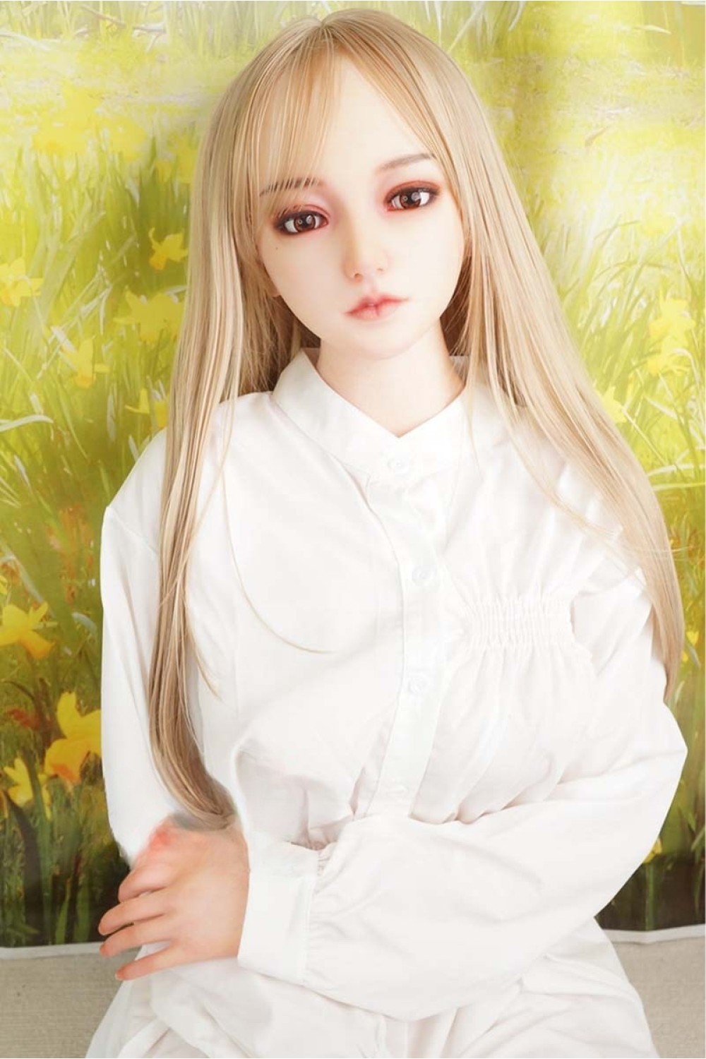 【中古】【初心者応援パック 中古超美品】XYCOLO #依娜シリコンヘッド153cm Eカップ フリー骨格（両肘・両膝・両足首のみ関節あり）