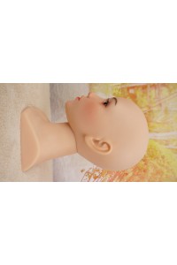 【中古】【O新古超美品 ホール未使用品】Bezlya Doll #珊瑚 高級職人メイクOP 硬質シリコンヘッド単品(155〜161xcm推奨)
