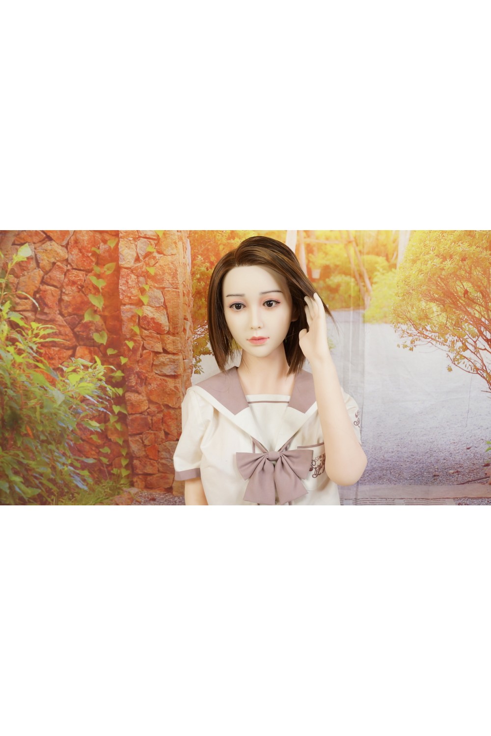 CosDoll #12 シリコンヘッド 148cm 巨乳 中空胸 眉毛、睫毛植毛 髪の毛植毛OP 自立加工OP 視線移動 新骨格 肌色 ナチュラル