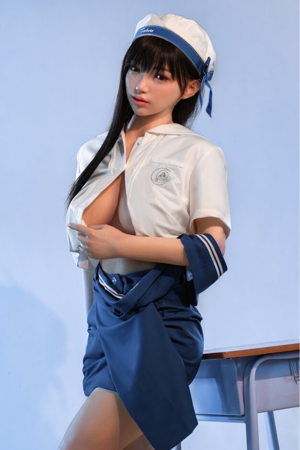 【新品】TOPSINO 153cm Eカップ T31ヘッド Mihuan 宣伝画像RRS+メイ ク シリコン製 ラブドール 等身大ドール TOP 0043