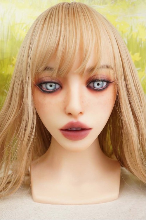 【中古】【新古超美品 ホール未使用品】Irontech Doll #B2 ROS MAX軟性シリコンヘッド - （オーラル可能、眉毛と睫毛植毛付き）単品(161cm推奨)