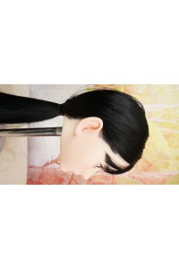 【中古】【O新古超美品 ホール未使用品】蛍火日記 #菜菜子（Nanako）硬めシリコンヘッド（口開閉機能あり、オーラル可能、眉毛と睫毛植毛付き） OP 髪の毛の植毛(黒髪)OP 単品(151〜164cm推奨)【オプション多数】