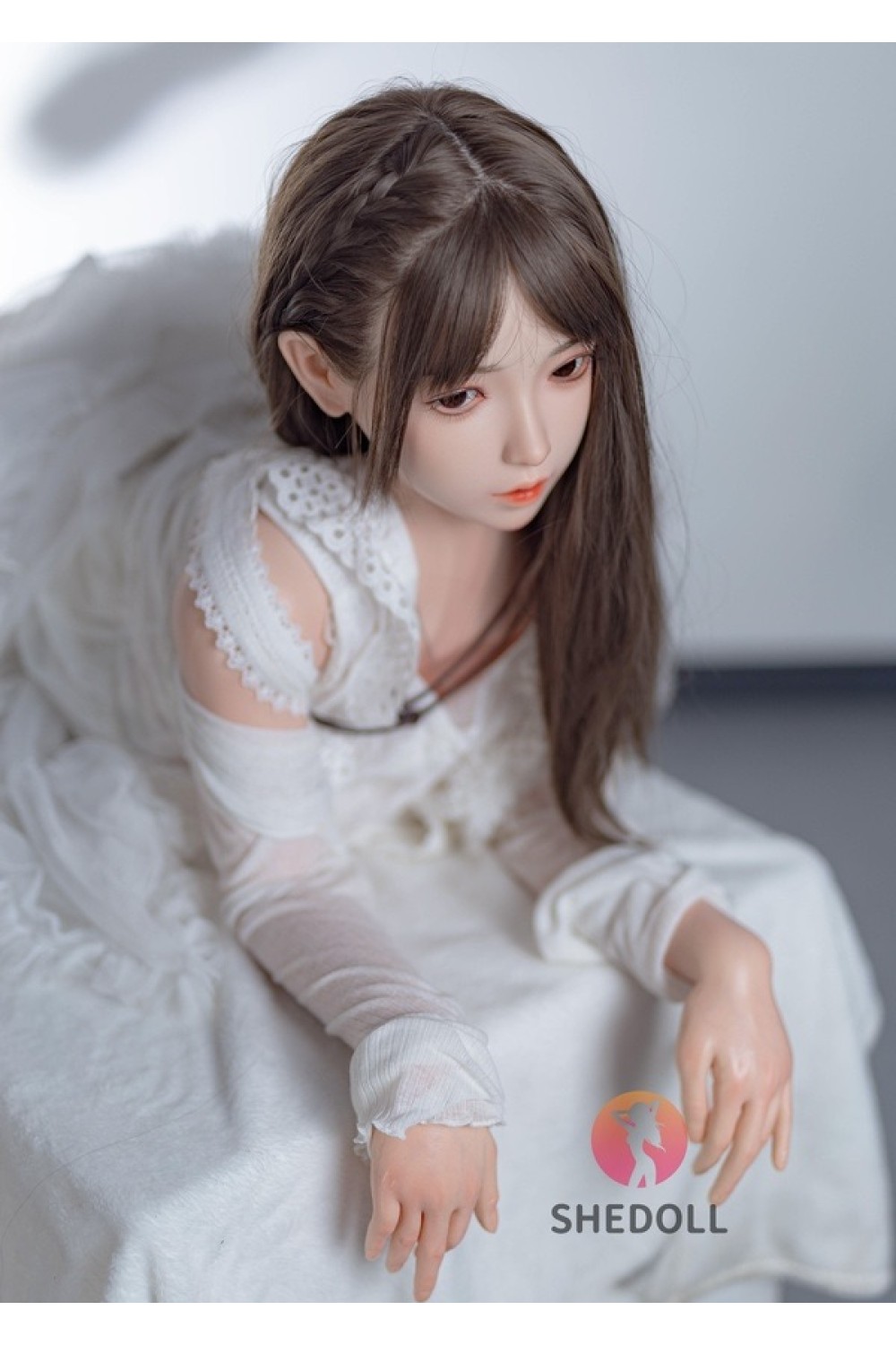 【新品】SHEDOLL 148cm Dカップ 柠檬（Ningmeng）ヘッド ラブドール ボディー材質など選択可能 カスタマイズ可能 掲載画像はフルシリコン製 髪の毛植毛付き SHE 0071