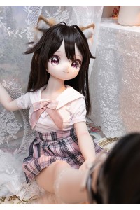 【新品】MW Girl（魔物姫）85cm ももちゃん 7kg ソフトビニール製頭部 シリコン製ボディ 肌色＆眼球色＆メイク＆ウィッグ＆衣装は宣材写真と同じ 軽量化で収納しやい フィギュア MW 0001