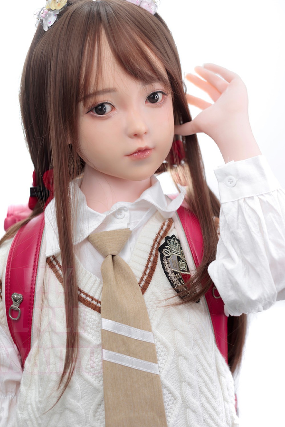 【新品】My Loli Waifu 略称MLWロり系ラブドール 126cm AAカップ シリコンヘッド 希咲 Kisa 小学生JS 掲載画像はシリコンヘッド+TPE材質ボディー ヘッド材質選択可能 メイク選択可能 MLW 0008