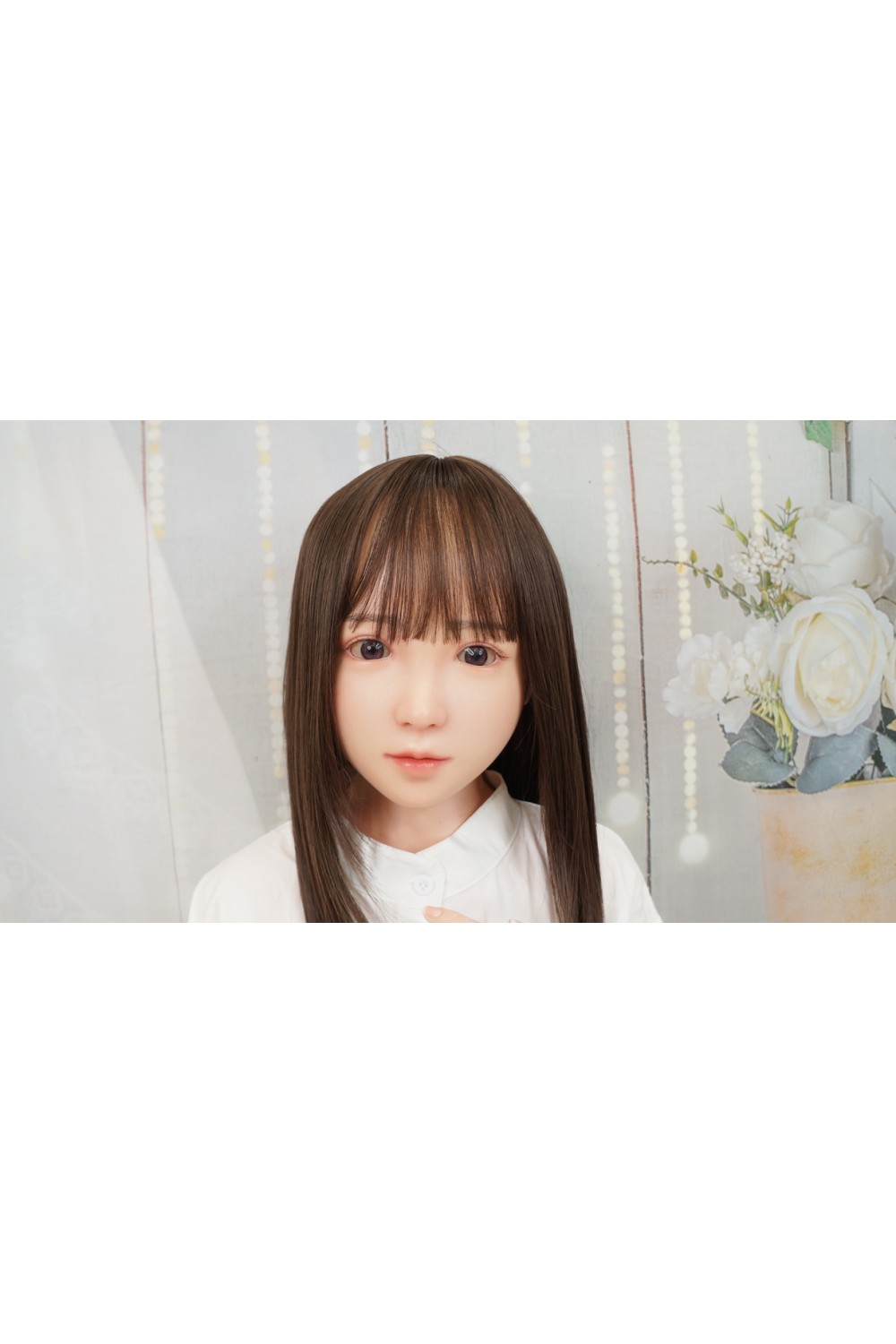 【初心者応援パック 美品】Bezlya Doll #F硬質シリコンヘッド ＋シリコンドール 156㎝ Gカップ 衣装付属 眉毛と睫毛の植毛 指関節 視点移動 新骨格 肌色 ナチュラル