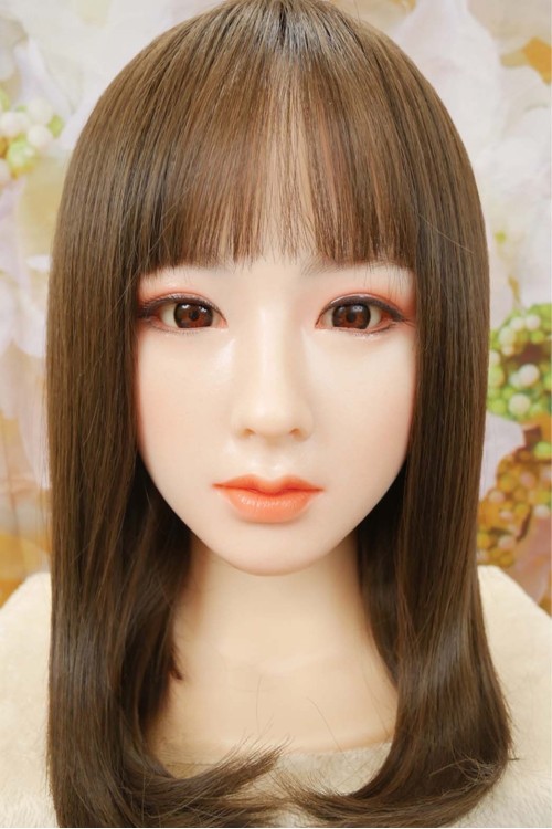 【新品未使用品】Real Girl (C工場製) #C6ヘッド 硬質シリコンヘッド 職人メイクOP 睫毛と眉毛の植毛 視点移動 シリコンヘッド単品