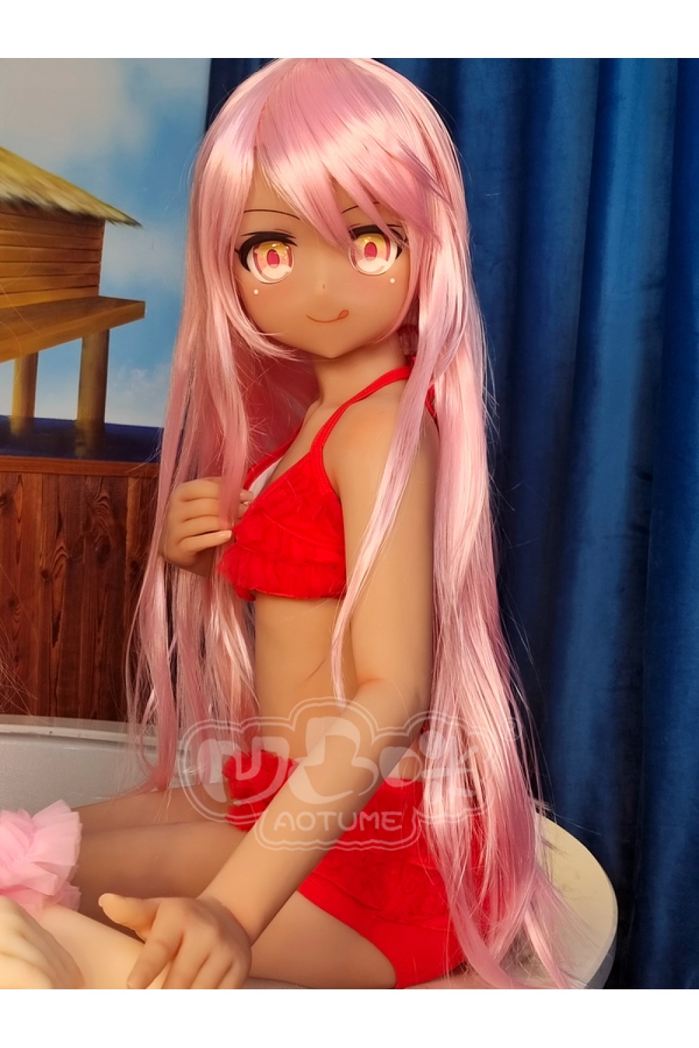 【国内検品済 新品未使用即納品】Aotume Doll #98ヘッド 145cm Dカップ 細身タイプ 自立加工 肌の色 褐色