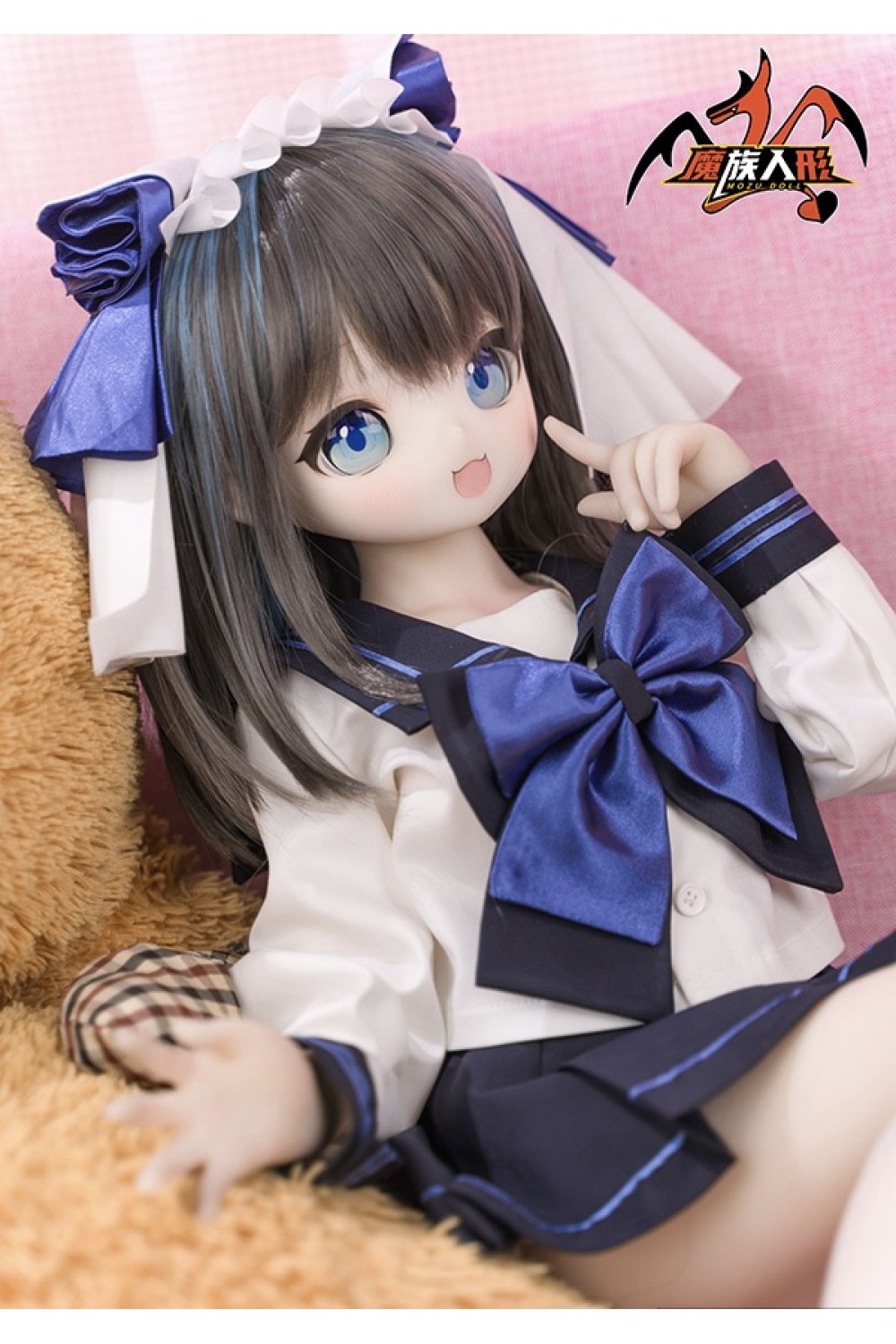 【新品】MOZU Doll 85cm バスト大 猫猫（ねこ） 6kg ソフトビニール製頭部 TPE製ボディ 肌色＆眼球色＆メイク＆ウィッグ＆衣装は宣材写真と同じ 小型で軽量化で収納しやい 使いやすい MOZU 0026