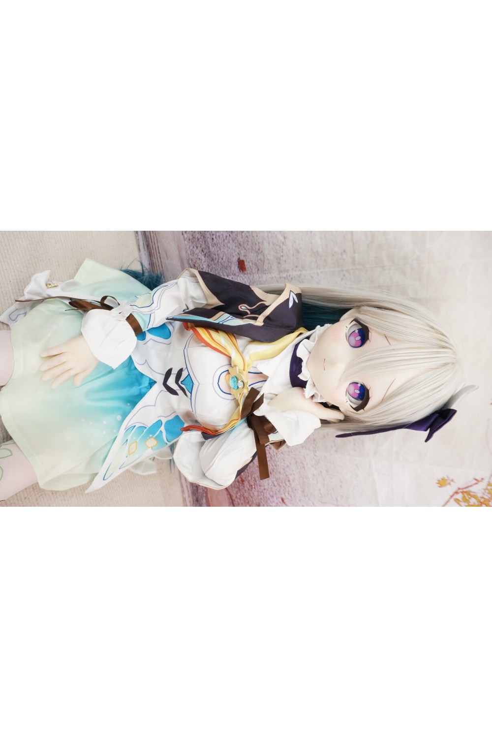【中古】【O初心者応援パック 新古超美品ホール未使用品】MOZU Doll #萤儿（Firefly）ちゃん ソフトビニール製ヘッド85cm バスト大 【専用ドールスタンド&収納箱付属】