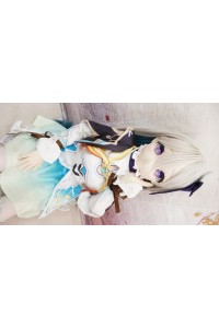 【中古】【O初心者応援パック 新古超美品ホール未使用品】MOZU Doll #萤儿（Firefly）ちゃん ソフトビニール製ヘッド85cm バスト大 【専用ドールスタンド&収納箱付属】