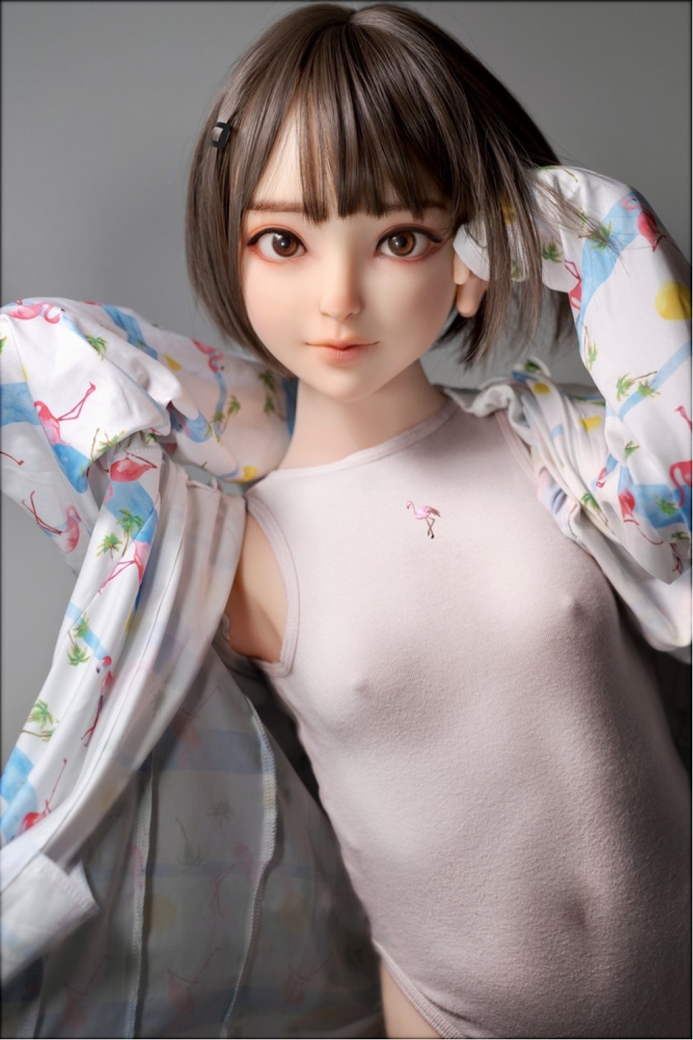 【新品】My Loli Waifu 略称MLW ロリ系ラブドール 138cm AAカップALI 阿离ヘッド TPE材質ボディ+シリコンヘッド メイク選択可能 MLW 0012