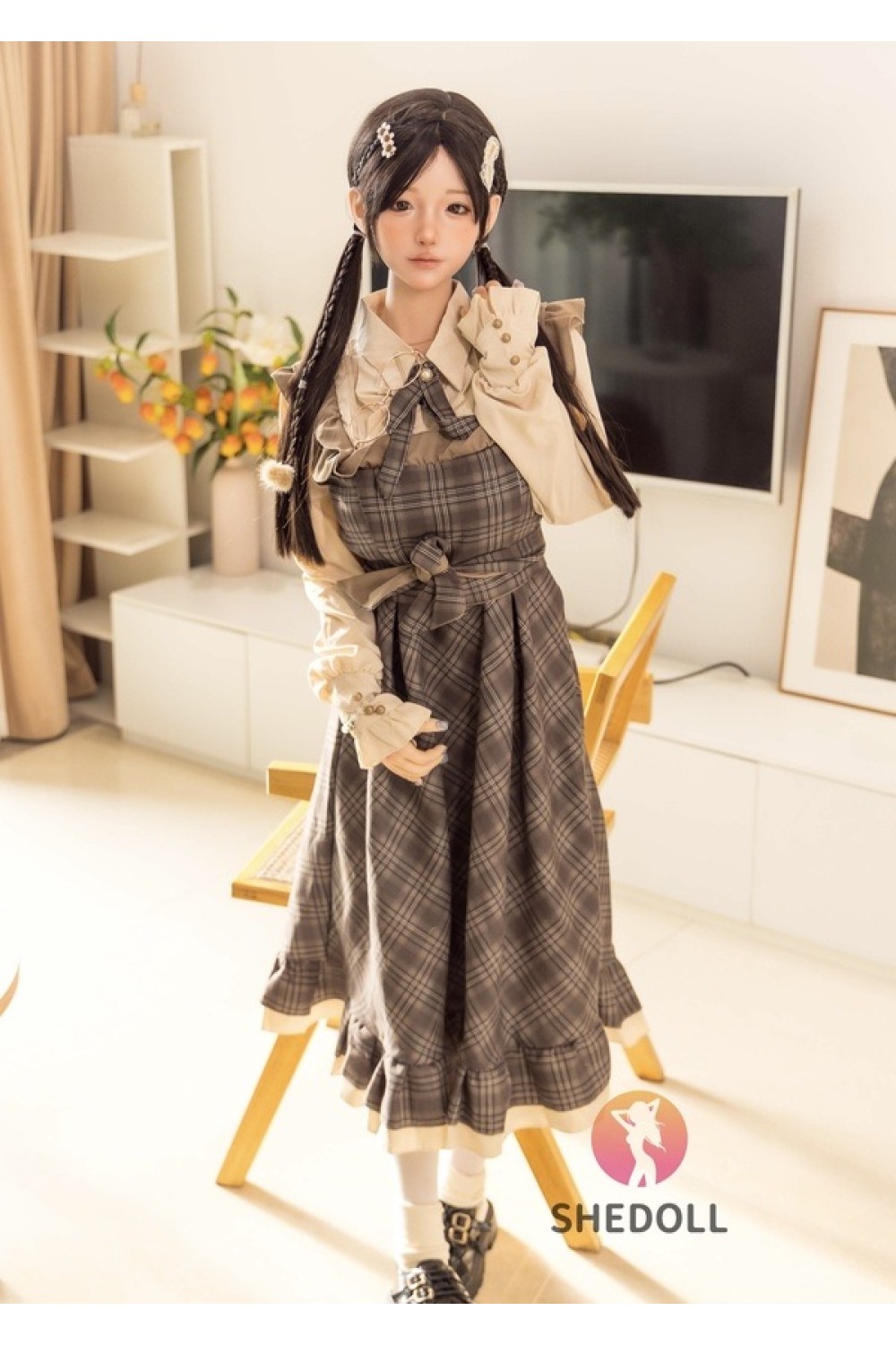 【新品】SHEDOLL 148cm Dカップ 最新作 兮沅(Xiyuan)1.0ヘッド 掲載画像はシリコン材質ボディ ラブドール ボディー材質など選択可能 カスタマイズ可能 SHE 0037